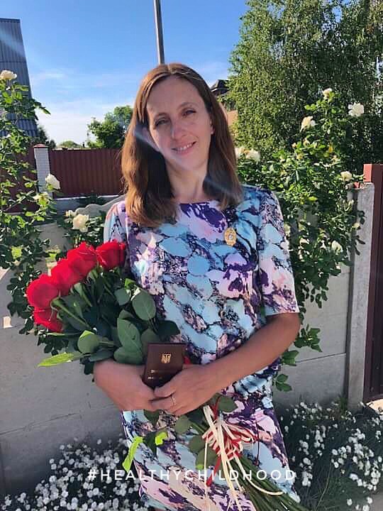 Альона Дехтяренко отримала почесне звання України, матері - героїні.